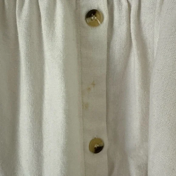 ROLLA'S Cream Midi Dress with Button Detail - Picture 5 of 8